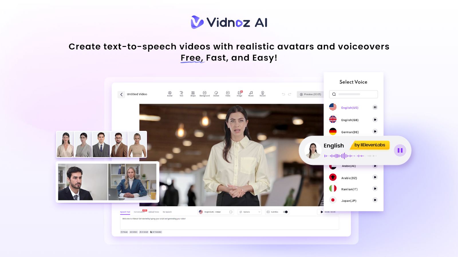 Audiences with Vidnoz AI
